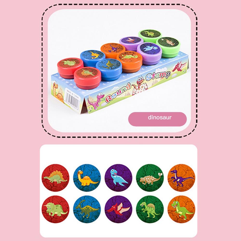 Kreativní 10ks kreslené dětské razítko DIY scrapbook Fotoalbum Dekorace Graffiti pečeť Mateřská škola Povzbuzení Razítko Dárky