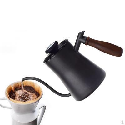 Kaffekanna med 550 ml vattenkokare i rostfritt stål