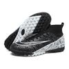 Football shoes men's low-top blue and white porcelain spikes youth professional training sneakers foreign trade explosion large size sports shoes