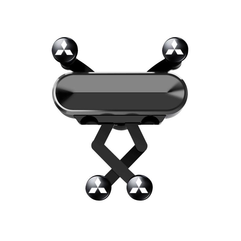 Car Phone Holder Air Vent Clip Smartphone Stand Gravity Support Mount Emblem For MitsubishiS Lancer ASX Mirage Pajero Sport SX6