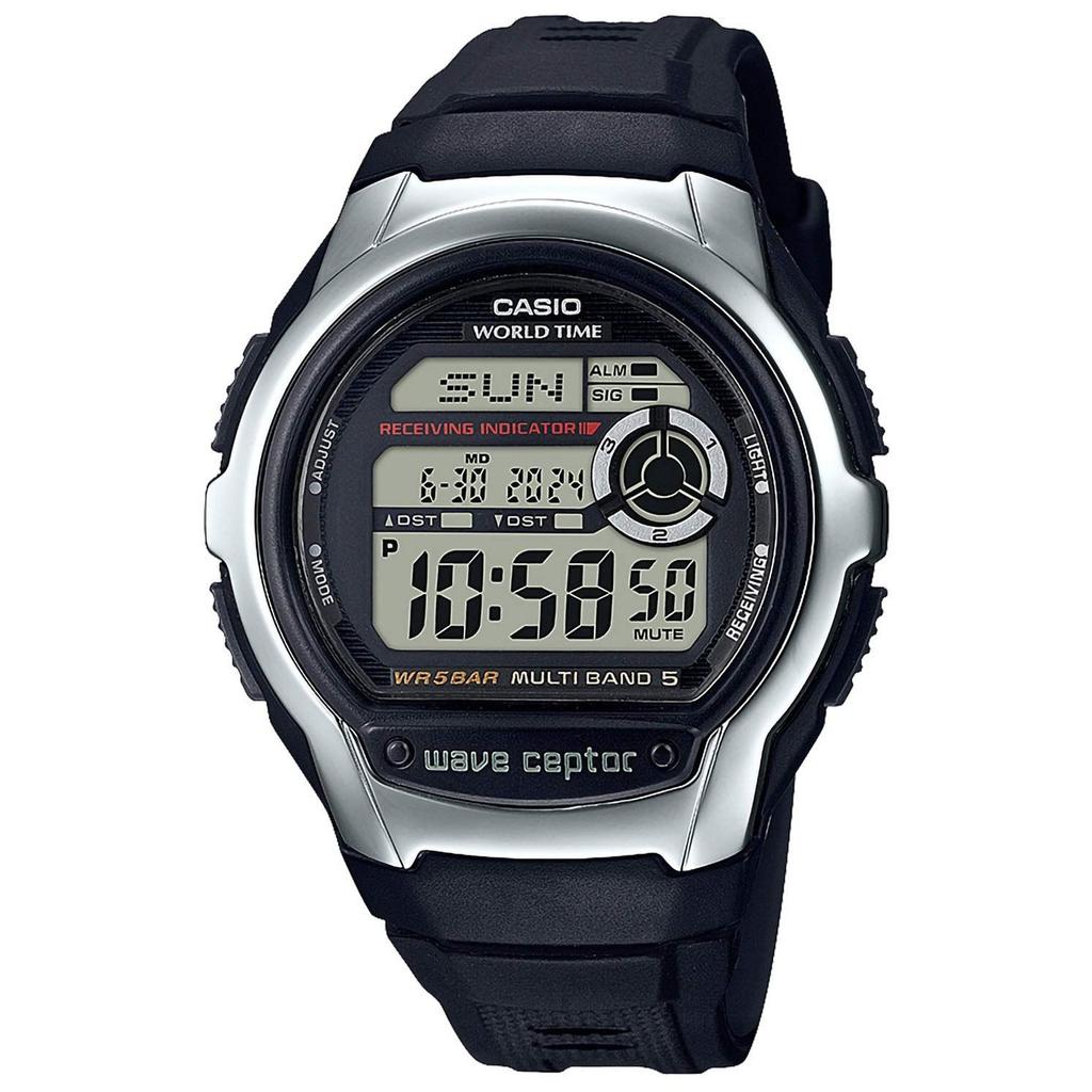 Casio Wristwatch Wave Scepter Radio-Controlled Watch Super Illuminator Type (High Brightness LED Light) WV-M60R-1AJF Mens Black
