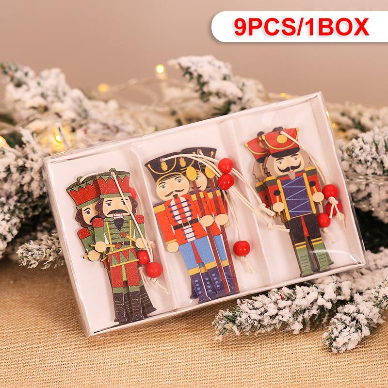 

Wooden Christmas Pendant Merry Christmas Decoration for Home 2023 Navidad Xmas Tree Hanging Ornaments Kids Gifts New Year 2024