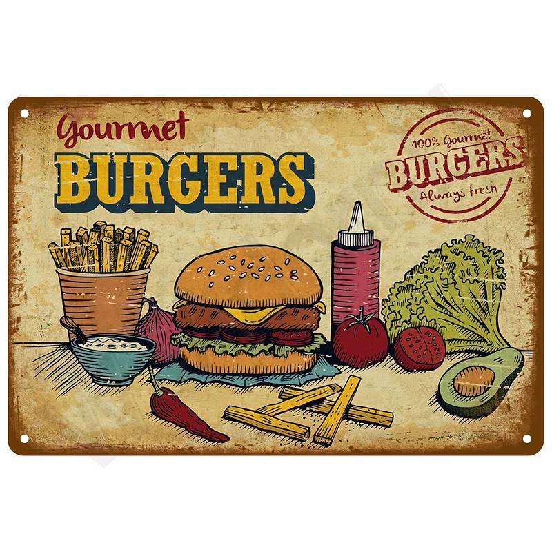 Retro Tin Sign Vintage Metal Signs Plates Posters House Interior Bathroom Wall Art Mural Aesthetic Room Home Decor Decoration