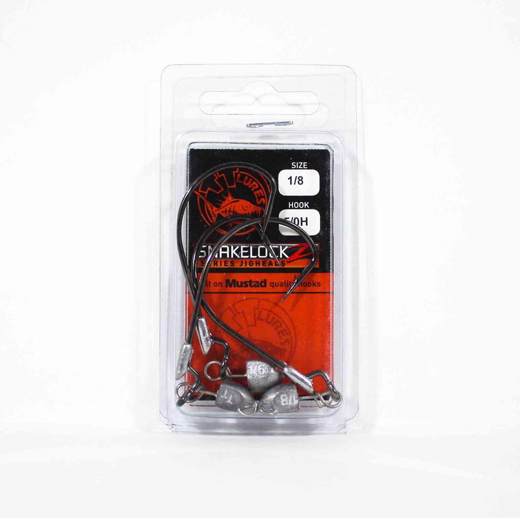 Tackle Tactics TT SnakelockZ Jig Head 1/8 Oz 5/0 XH 3/pack (6665)