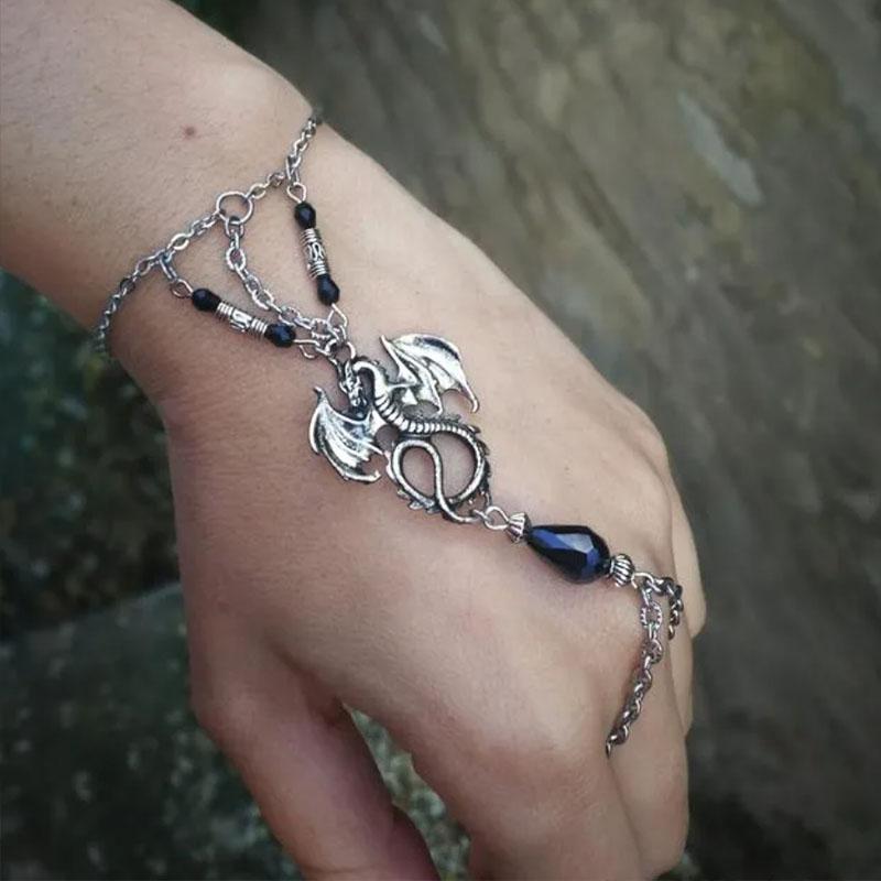 Pulsera de Luna Triple Diosa Luna Creciente Wicca Bruja Pentáculo Amuleto Joyería para Mujeres