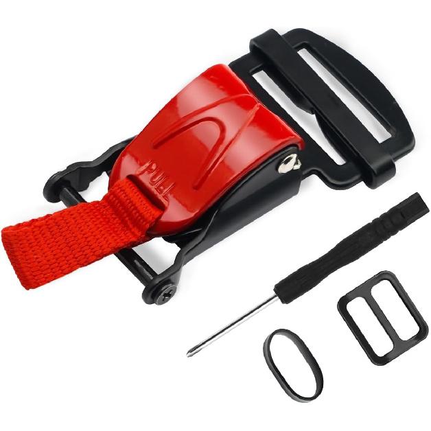 1Pcs Helmet Quick Release Buckle Replacement Kit, All Stainless Steel Ratcheted Helmets For Chin Strap Up To 1 , Motorcycle Helmets Accessories, 1