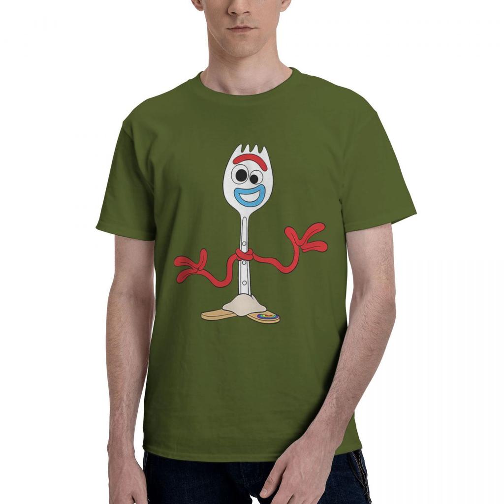 Happy Forky 100 Cotton Casual Breathable Confortable Tshirt Mens Clothing Brands T Shirt Men