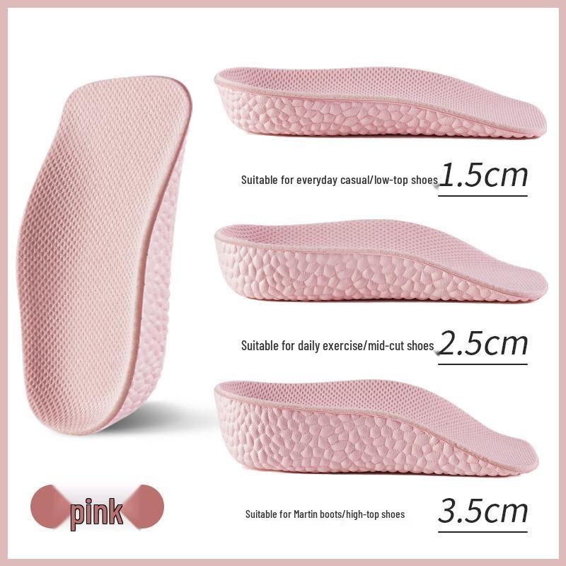 Unisex 7-Point Arch Support Invisible Height-Increasing Sweat-Wicking Insoles for Flat Feet