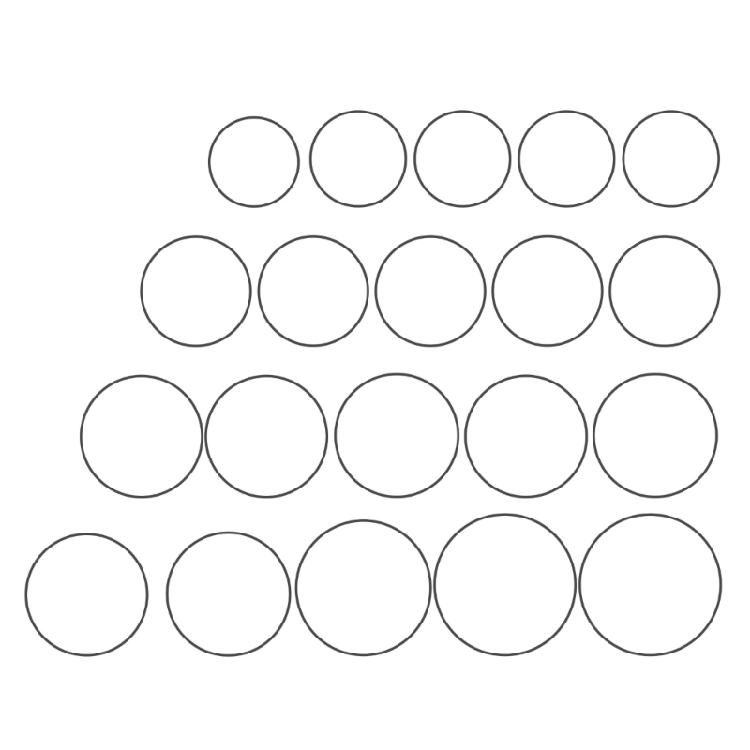Confezione da 20 Cinghie di Trasmissione per Registratore a Cassetta Assortimento Cinghie di Gomma per Registratore Larghezza 1,2 mm Per Manutenzione Registratore 70-100 mm Piegato