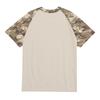Camouflage Style Printed Raglan Sleeves Men's Short Sleeved Top