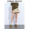 UR 2026 Autumn Women's Elastic Waist Cargo Mini Skirt