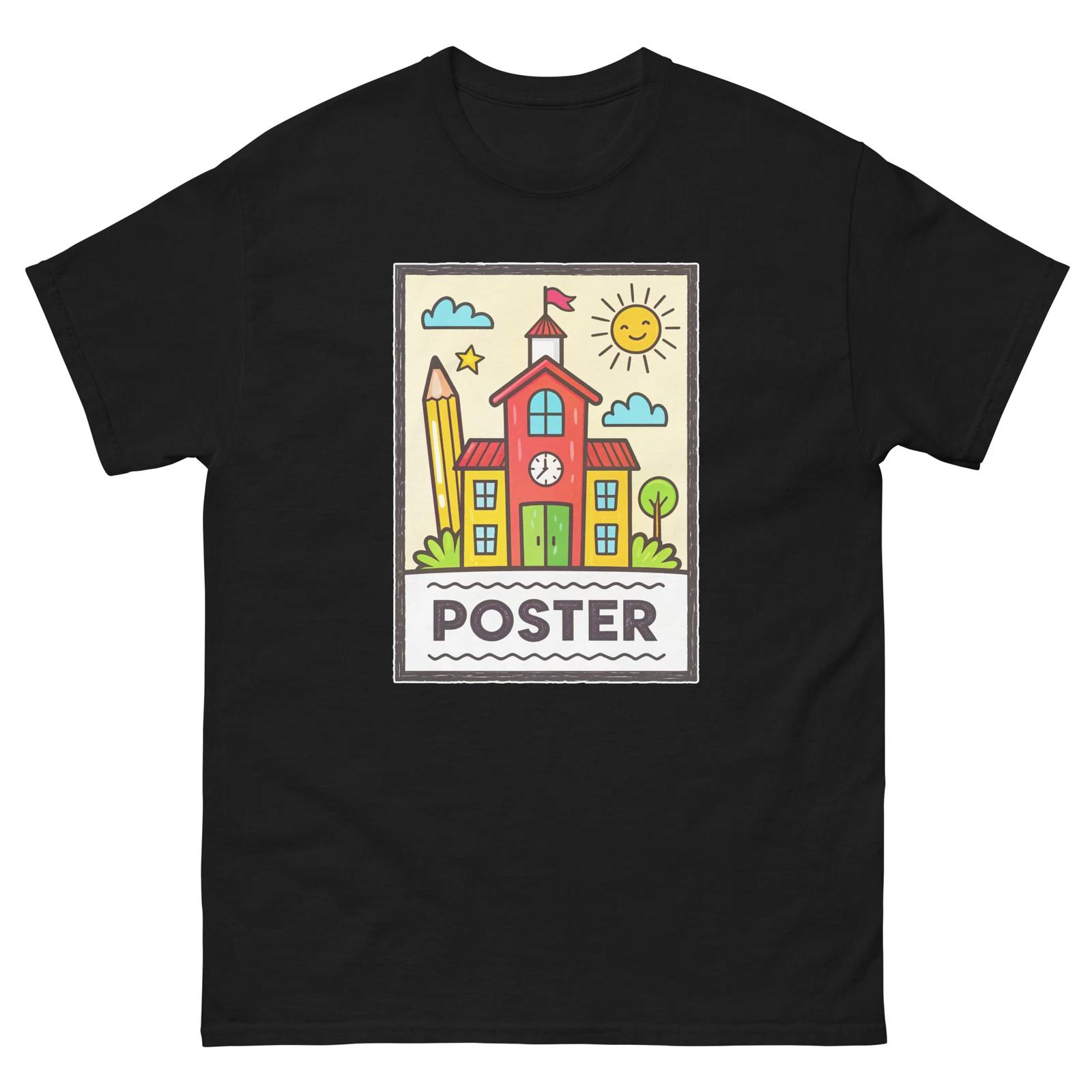 Poster School Classroom Object Office Teacher T-Shirt 3XL