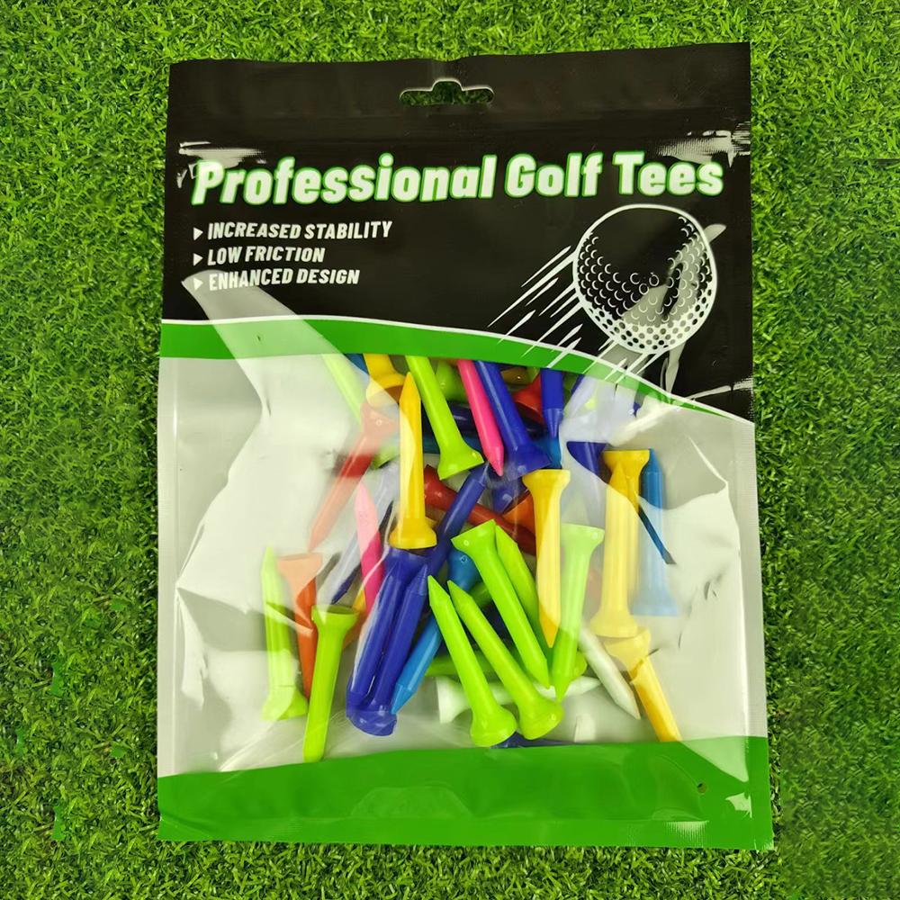 50 Pieces of Golf Tee Plastic Durable Mixed Color 4 Sizes Available Golf Tee Accessories