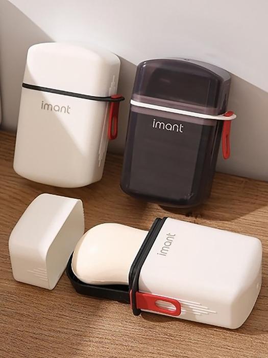 briskstyle portable draining soap case black