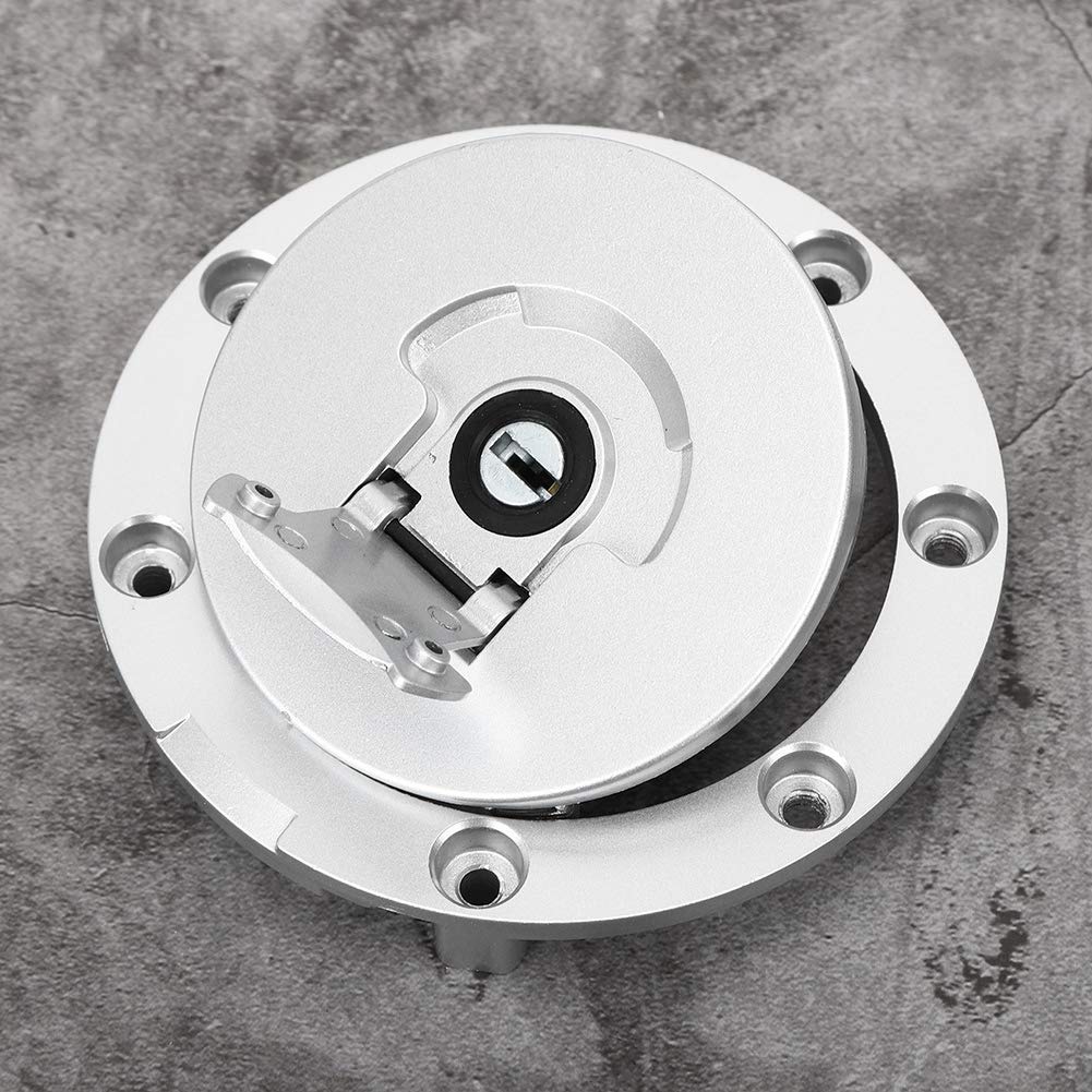 Tank Camp Tank Cap with Key 115mm Diameter CNC Machined for Honda CB400 CB500 Replacement Camping Aluminum Material