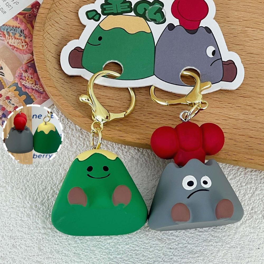 2pcs/set Magnetic Bear Keychains Cat Couple Pendants Funny Bag Charm  Car Key Accessories