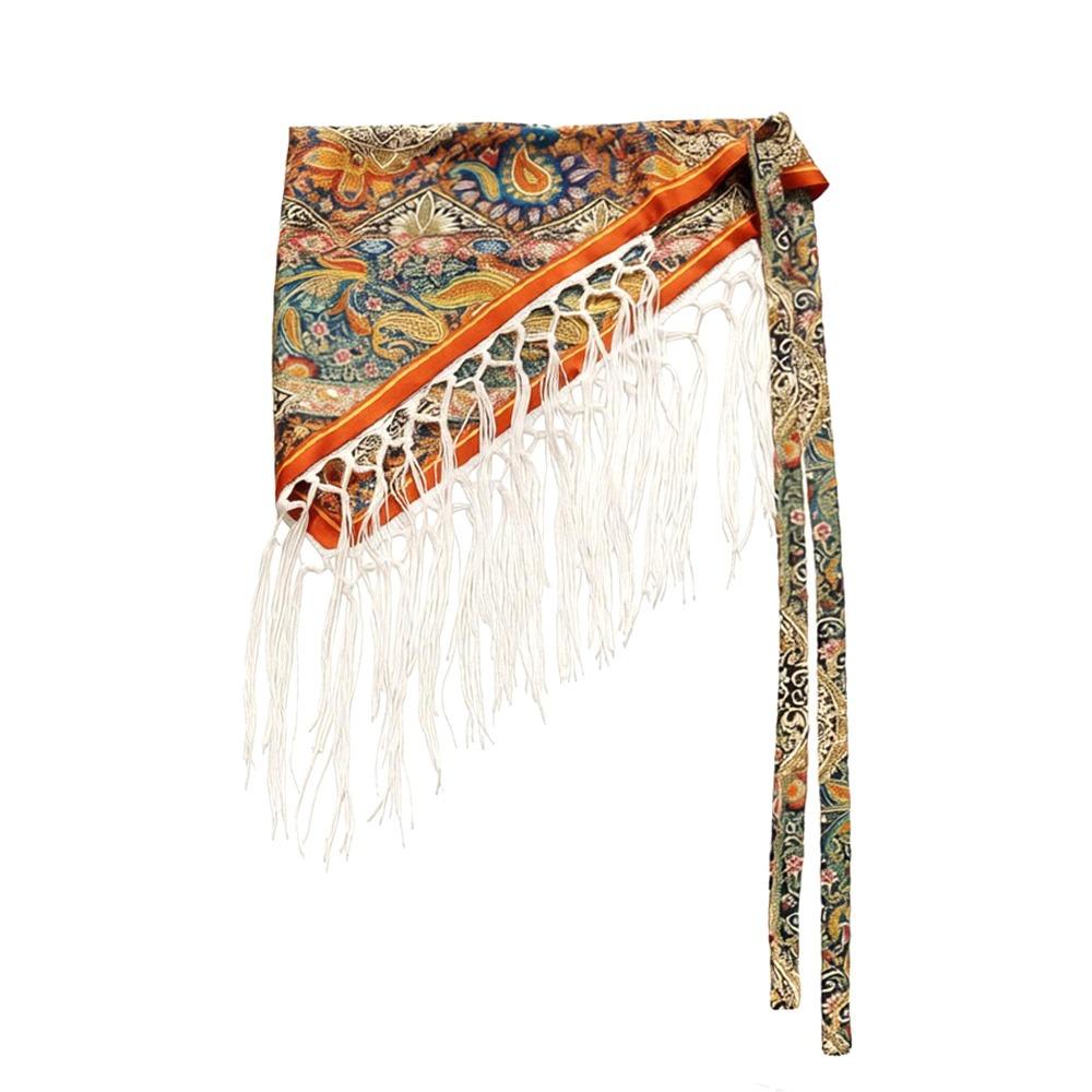 Stickerei Dreieckiger Bund Exquisiter Tanz Hüftschal Floraler Dreieckiger Gürtel Kleid Jeans Dekoration