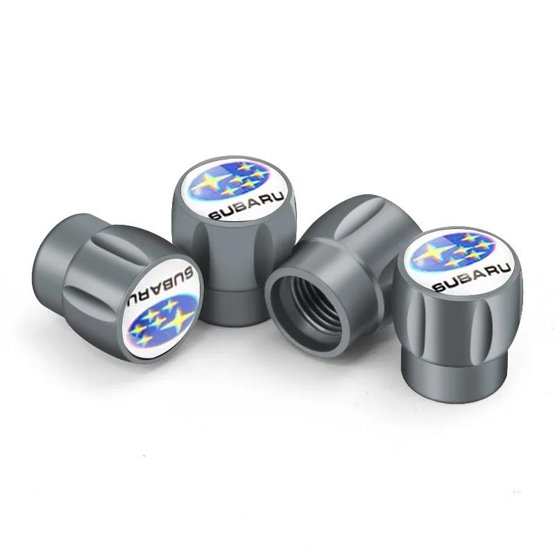 For Subaru FORESTER IMPREZA LEGACY LEVORG OUTBACK STI TRIBECA WRC WRX XV 4PCS Car Wheel Tire Valve Stem Caps PP222