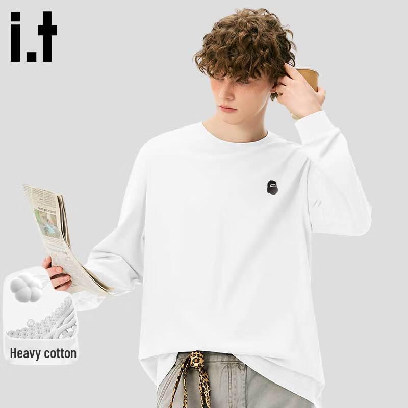 Fingercroxxit Men's Heavyweight Cotton Long-Sleeve T-Shirt