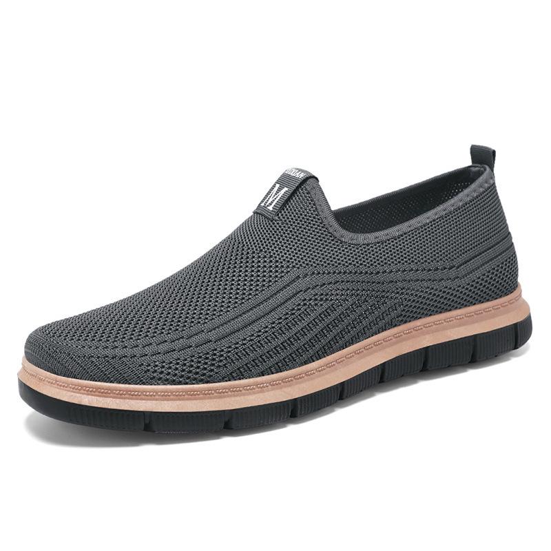 Men's Summer Casual Breathable Fly-Knit Shoes - Versatile & Odor-Free