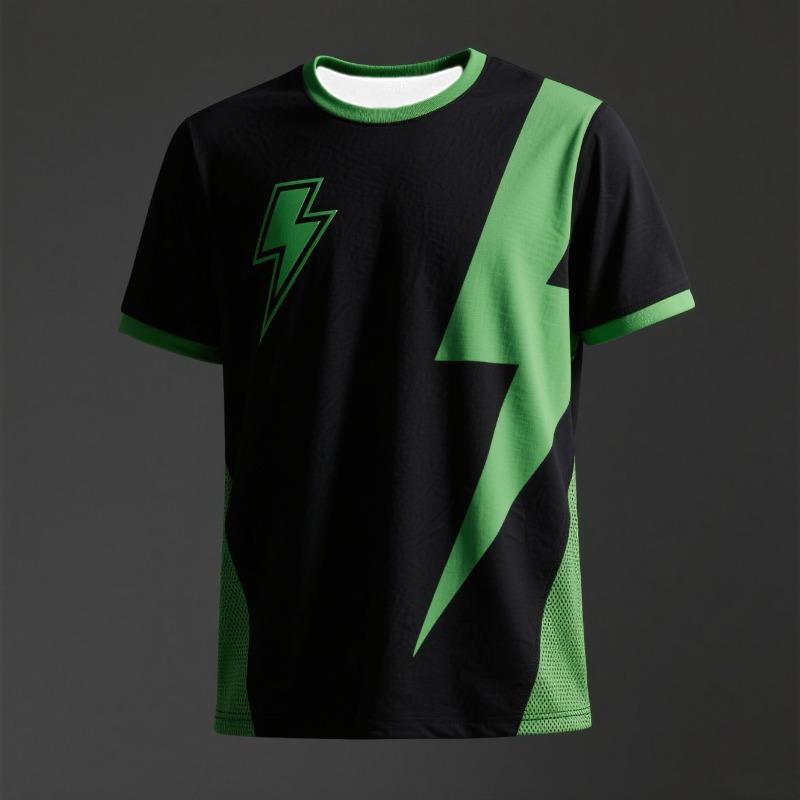 

3D Printed Summer Men s Fashionable Lightning Casual T-shirts,breathable Motor T-shirt, Outdoor T-shirt 6XL
