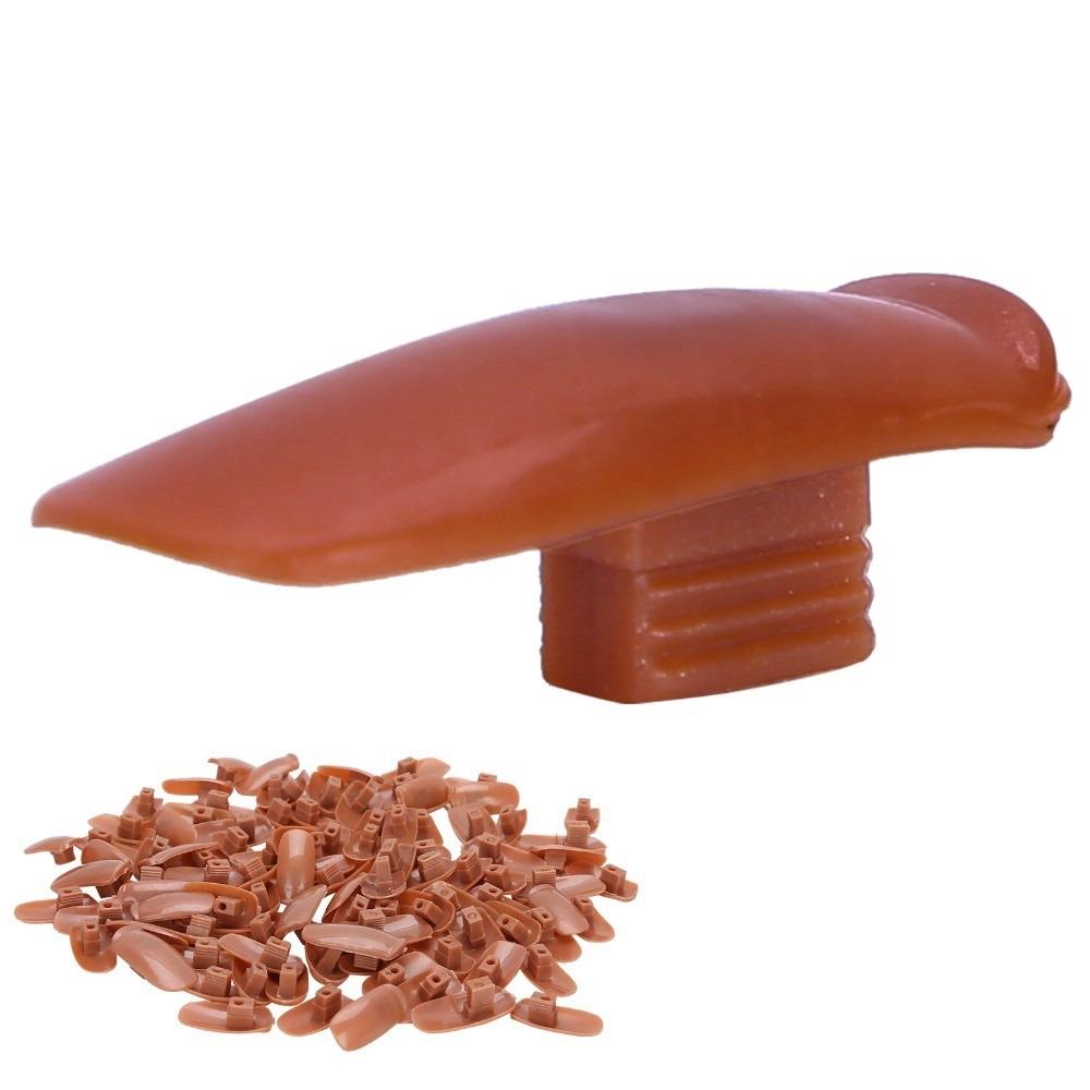 300pcs Flexible Design Nail Practice Hand Acrylic Material False Nail Tips Salon Training