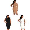 Elegant Women's Summer Bodycon Pencil Cocktail Evening Dress In Plus Sizes
