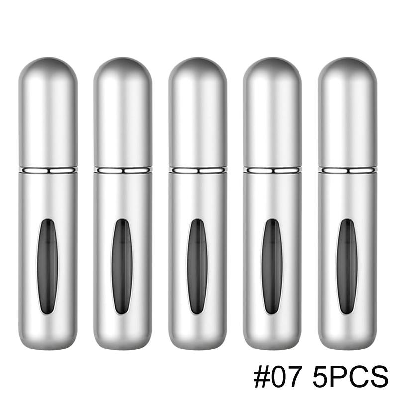 1/5/10PCS 5ml Portable Perfume Atomizer Mini Perfume Bottle Sample Spray Bottle Dispenser Cosmetic Travel Container