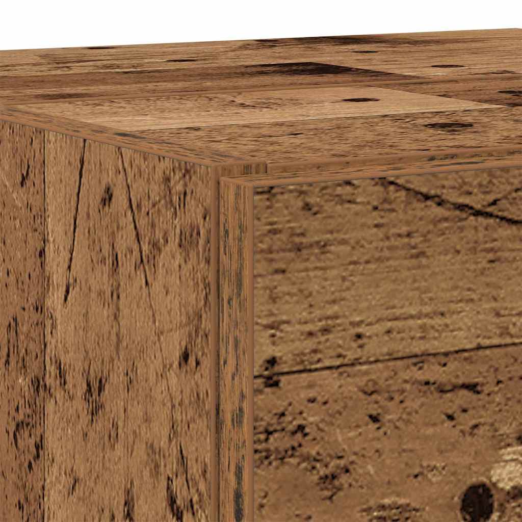 Bathroom Cabinet with Door Rustic Wood Look 78 X 37 X 59 Cm Engineered Wood