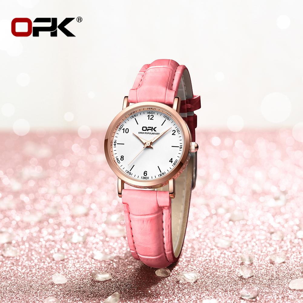 OPK brand three-pin leisure waterproof ladies quartz watch 8613