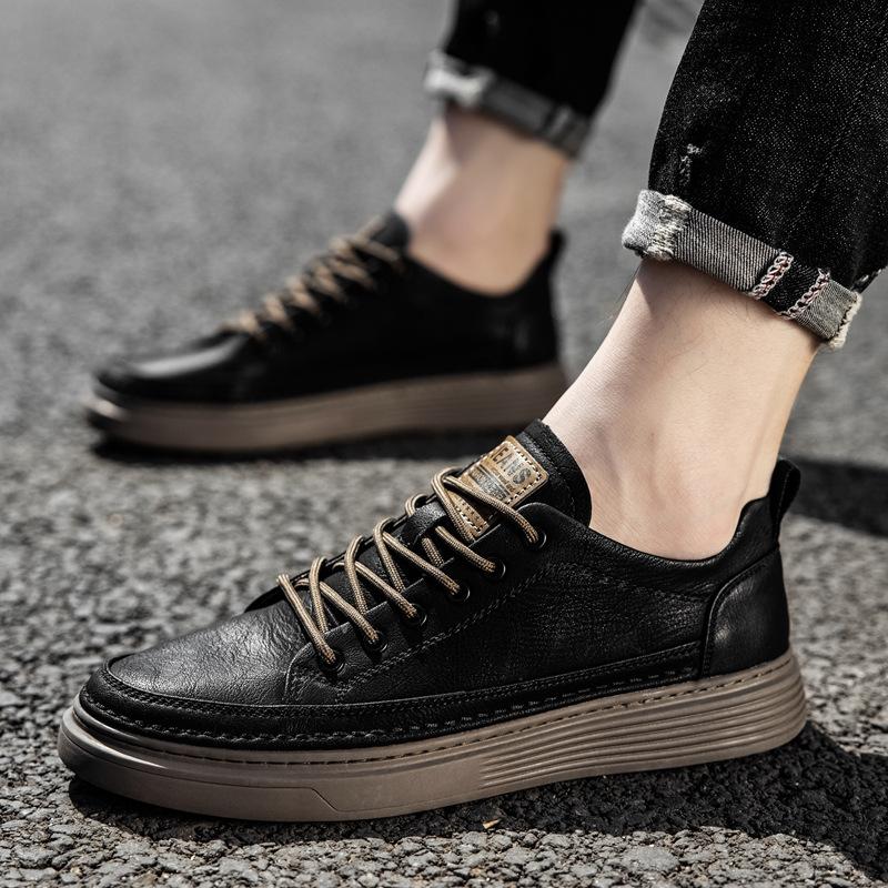 New Fashion Men Dress Shoes Personality Trend Paty Leather Wedding Shoes Men Flats Leather Oxfords Shoes