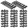 5 Sets Digital Clock Arabic Numerals Number Kit for Crafts Face Plates Wall Silver Numbers Accessories Adhesive Faces