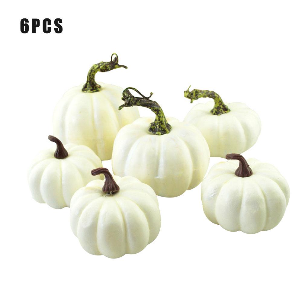 

Хэллоуин искусственная мини-пена тыква имитация реквизит для вечеринки Декор 6/8/12 шт/комплект 6 pcs mix