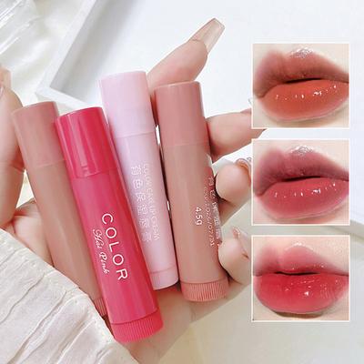 HAIPINK 3-teiliges Set getönter feuchtigkeitsspendender Lippenbalsam - Feuchtigkeitsspendend, reduziert Lippenfältchen, beugt Rissen vor