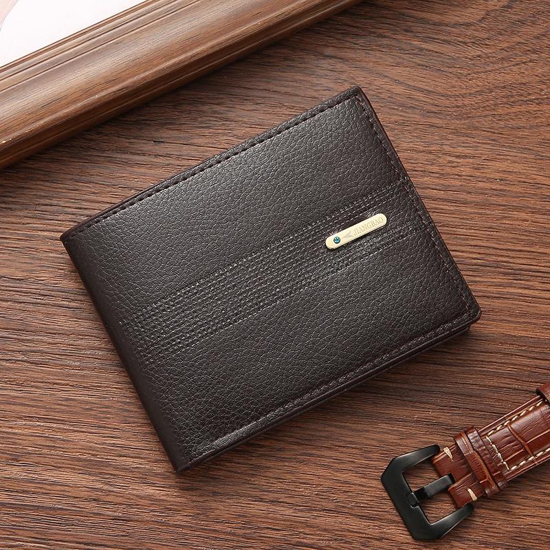 Neuankömmling Herren Geldbörse Kurze Geldbörse Herren Jugend Business Casual Horizontale Geldbörse Mode Große Kapazität Weiche Ledergeldbörse