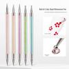 Nail Art Set: 5-Piece Double-Ended Bead Sticks, Rhinestone Pens, & Flower Painting Needles