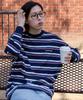 DTHIRTYONE Multi Stripe Long-Sleeved T-Shirt (Navy)