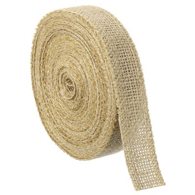 10 Yards Natürliches Juteband Drahtkantenband Rustikales Band für DIY Nähen Basteln Geschenkdekoration 25/30/50/80/100/150/200mm