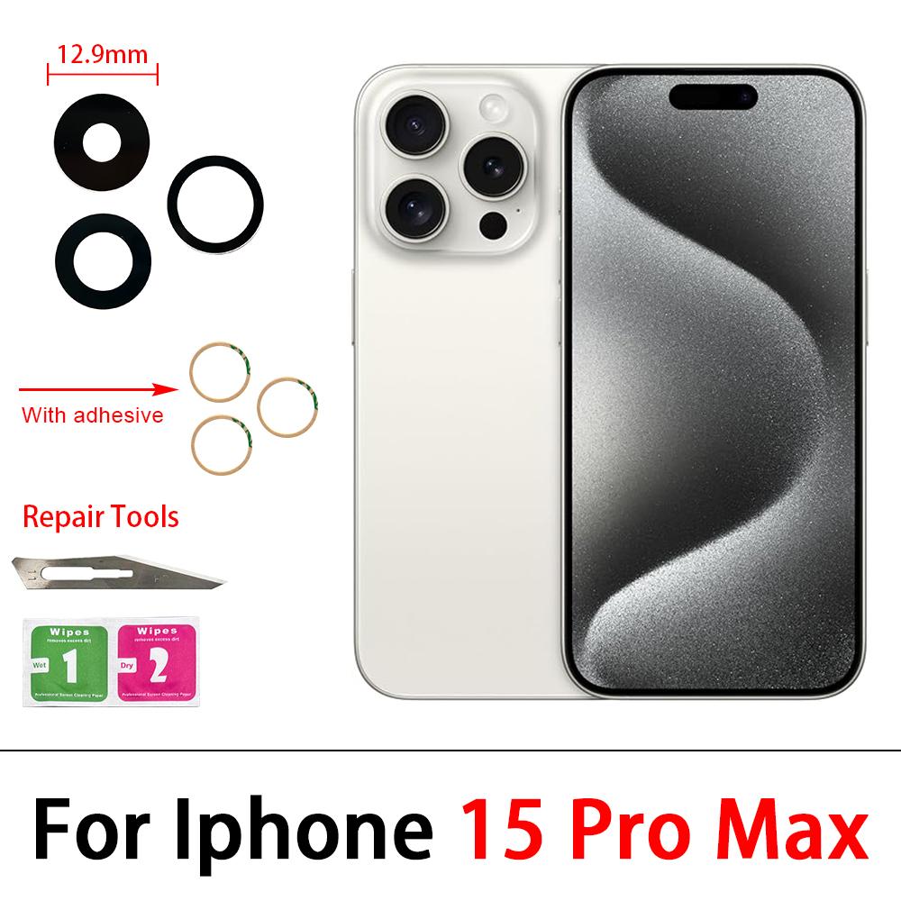 Rear Back Camera Glass Lens Cover For Iphone 11 Pro Max 11 Plus 11 Pro With Adhesive Sticker