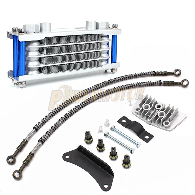 Oil Cooling Motocross Cooler Radiator Oil Cooler Set Monkey Bike For 50 70 90 110 125 140cc Dirt Bike DAX Pocket Bike ATV Motor