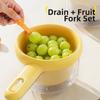 Portable Vegetable Washing Basket Large Capacity Plastic Fruit Washing Basket Thickened Reusable Fruit Cleaning Bowl Kitchen Use