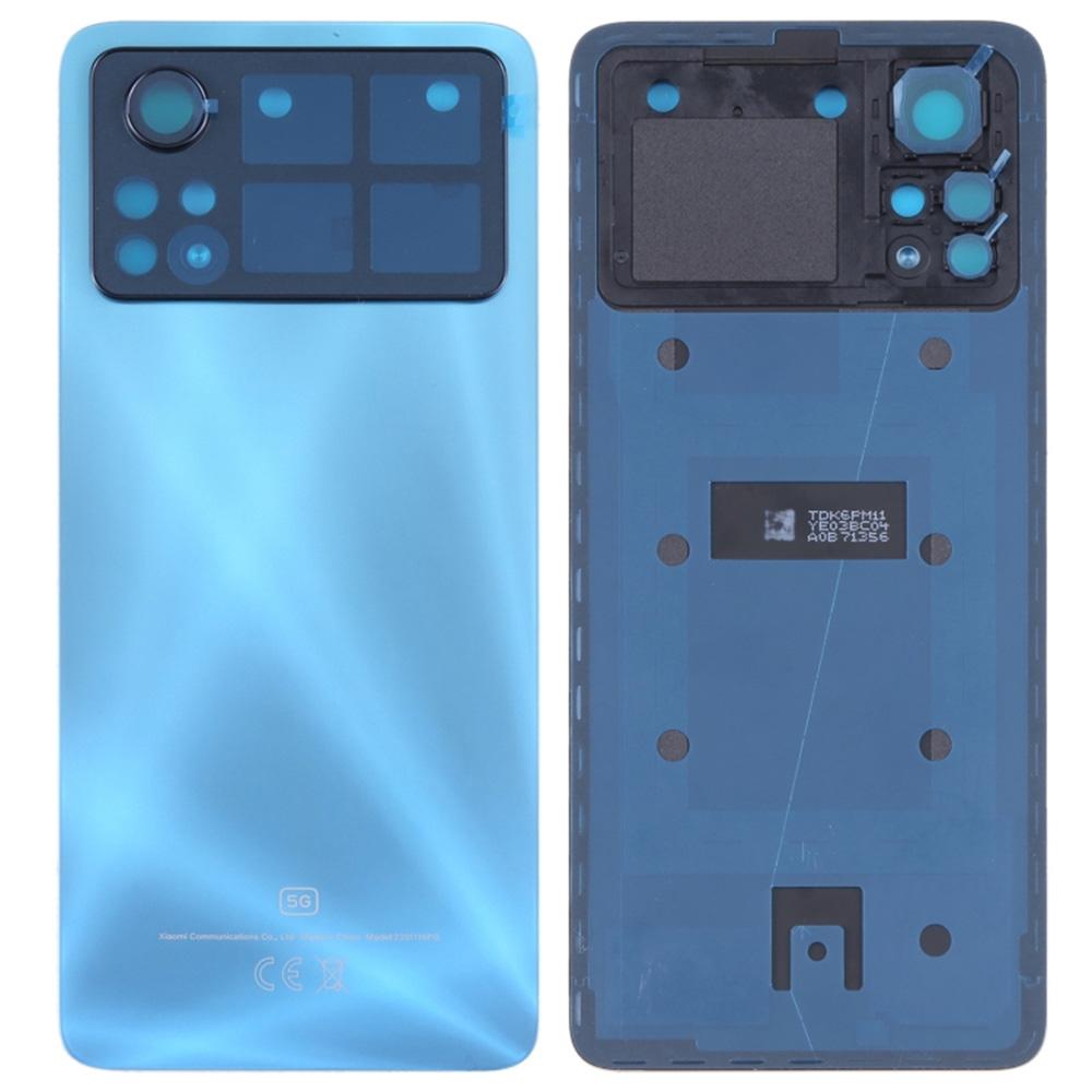 

For Xiaomi Poco X4 Pro 5G OEM Phone Housing Back Cover Replacement (without Lens) Blue