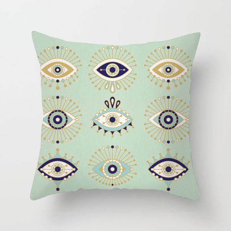 

Ins New Mint Green Geometric Pillowcase, Home Sofa Pillow and Cushion Cover, Nordic Style 45*45cm