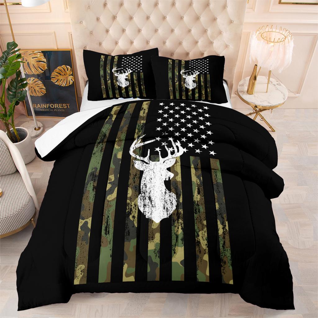 Butterfly Yak Rose Cat Digital Printing Bedding Kit Three-piece Quilt Cover