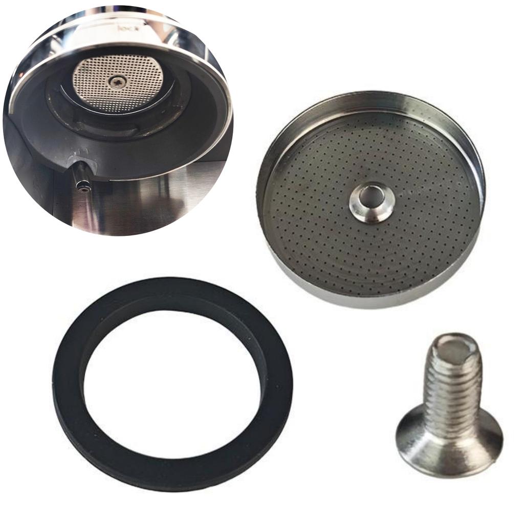 Replacement Shower Screen for Coffee Machine Group Head with Silicone Gasket Made for ES601 655 701 Espresso Machines