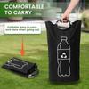 82L Empty Bottle Storage Basket With Aluminum Handle Folding Wastewater Bottle Collector Bag Large Capacity Garbage Bin
