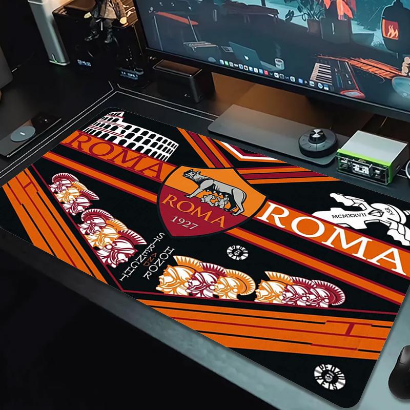 AS Roma Color Mouse Pad Large Gaming Table Cushion Non-slip Laptop Tablet Big Mousepad XXL Mat Mini PC Playmat With Lock edge