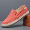 Fashion 2025 Men's Canvas Shoes Spring Summer Casual Low Top Slip On Korean Version Trend Lazy Driving Shoes BD23045