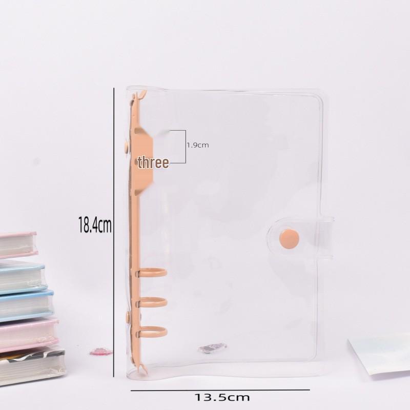 Transparent PVC A5 Planner Cover with Refillable Binder & Zipper Bag