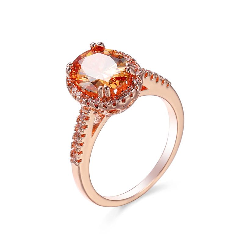 Luxury Women's Colorful Zircon Statement Ring – Exquisite Gemstone Fashion for Parties